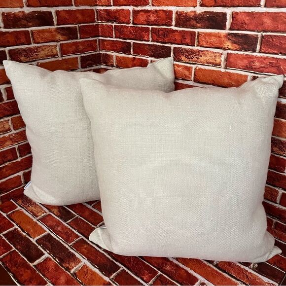 Adam & Viktoria Luxury Linen & Velvet Retro Pillows (2) Org/Brn/Gld EUC Decor - Picture 2 of 14